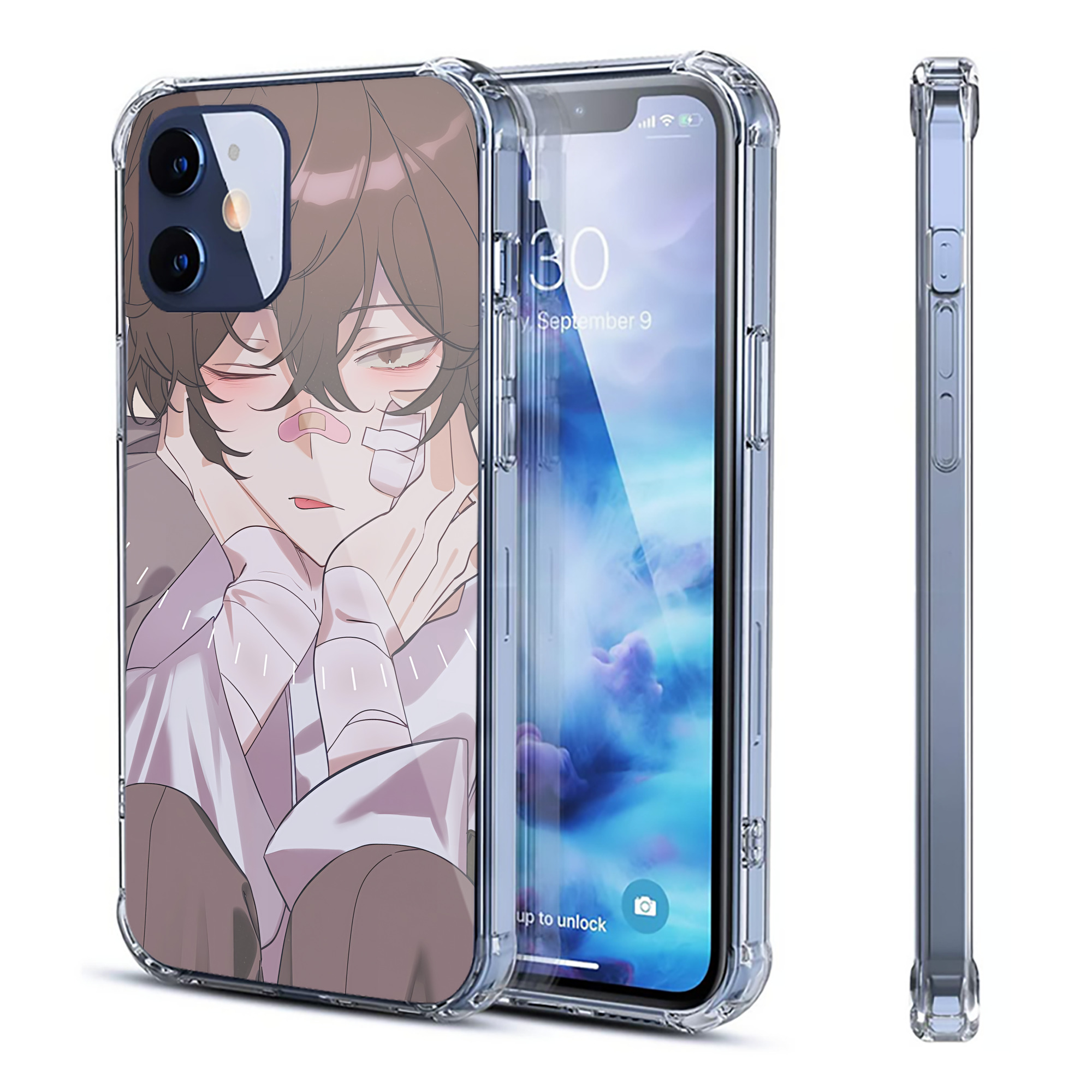 （画像用） 文豪ストレイドッグス Bungo Stray Dogs 【iPhone 12シリーズ対応】透明スマホケース（クリアソフトケース）